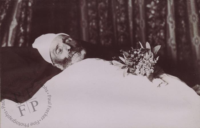 Man wearing a nightcap