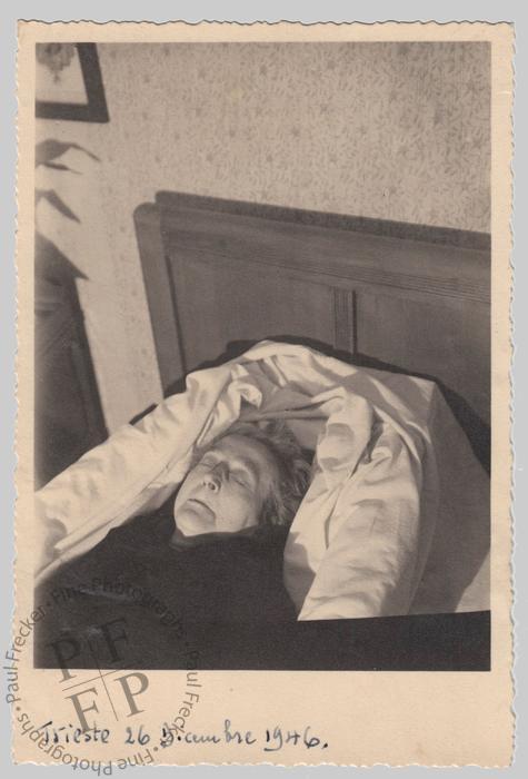 Woman on her deathbed, 1946