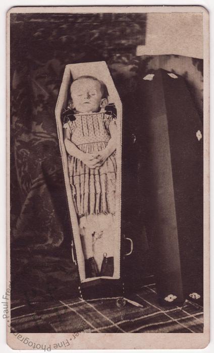 Child in a coffin
