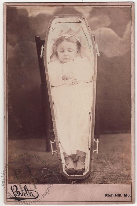 Girl in a coffin