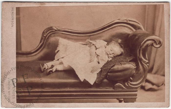 Young girl on a sofa
