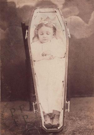 Girl in a coffin
