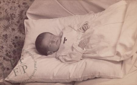 Baby on a pillow