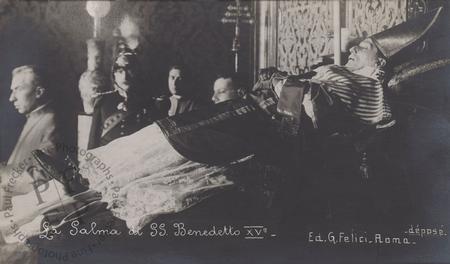 Pope Benedict XV, 1922