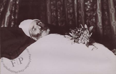 Man wearing a nightcap